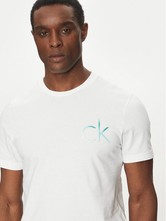 Футболка обычного кроя Chest Logo K10K114146 Calvin Klein, белый — фото 4