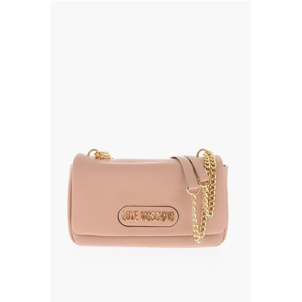 

Сумка через плечо LOVE из текстурированной искусственной кожи с золотым логотипом Moschino, Brown