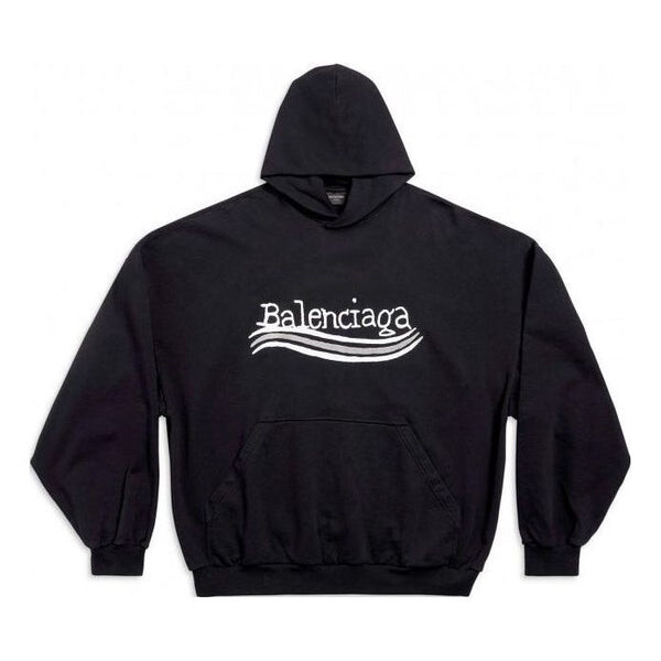 

Толстовка hand drawn political campaign hoodie 'black' Balenciaga, черный