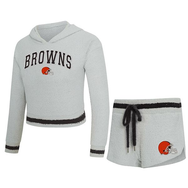 

Женский спортивный сет Cleveland Browns Whitley: худи с длинным рукавом и шорты Unbranded