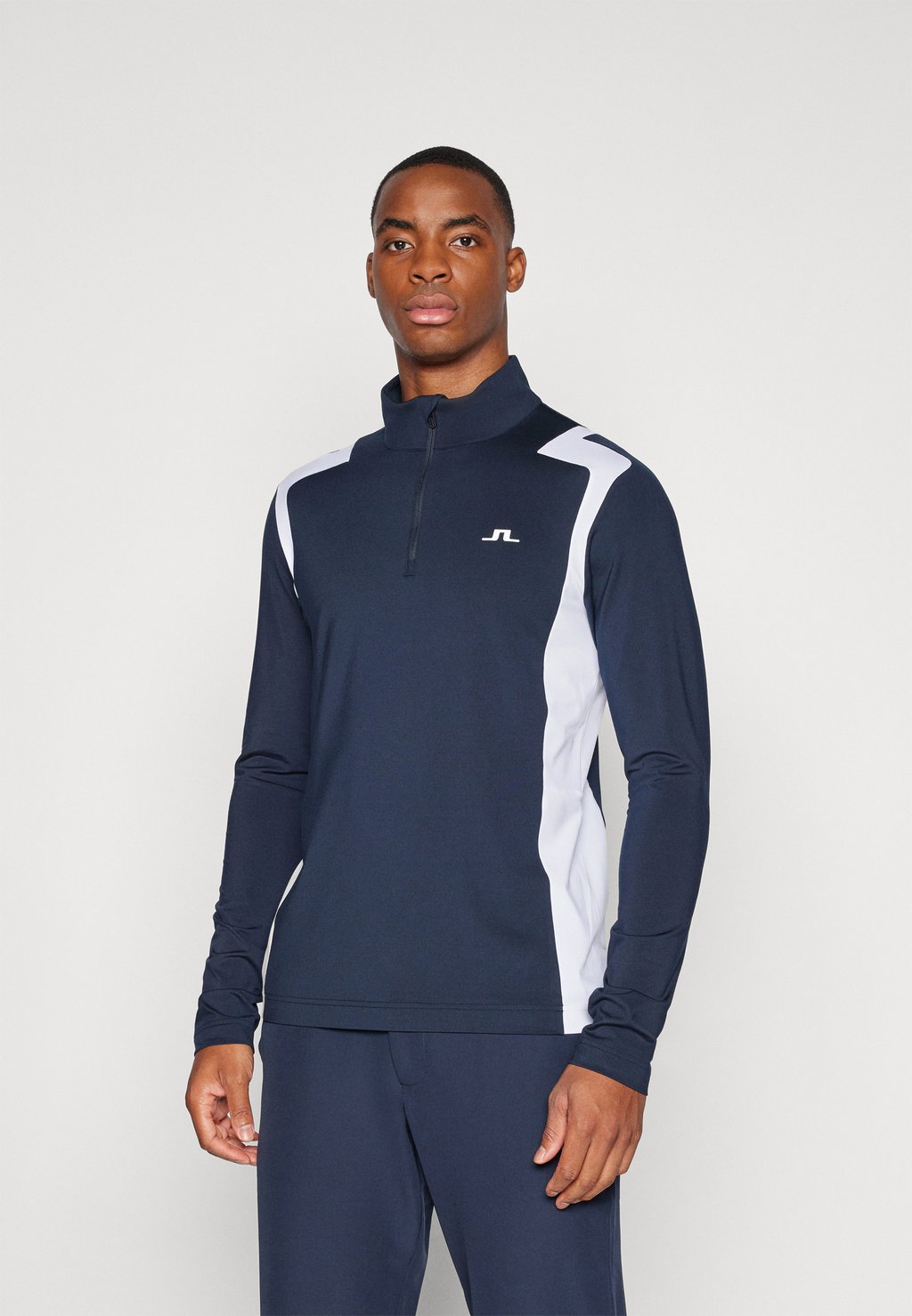 

Футболка с длинным рукавом LUKAS QUARTER ZIP MID LAYER J.LINDEBERG Sports, темно-синий