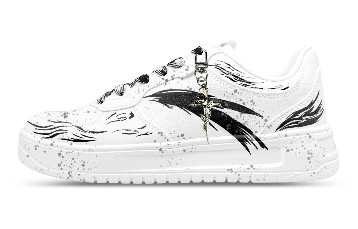 

ANTA Легкие нескользящие кроссовки для скейтбординга с амортизацией, низкие, унисекс, черно-белые