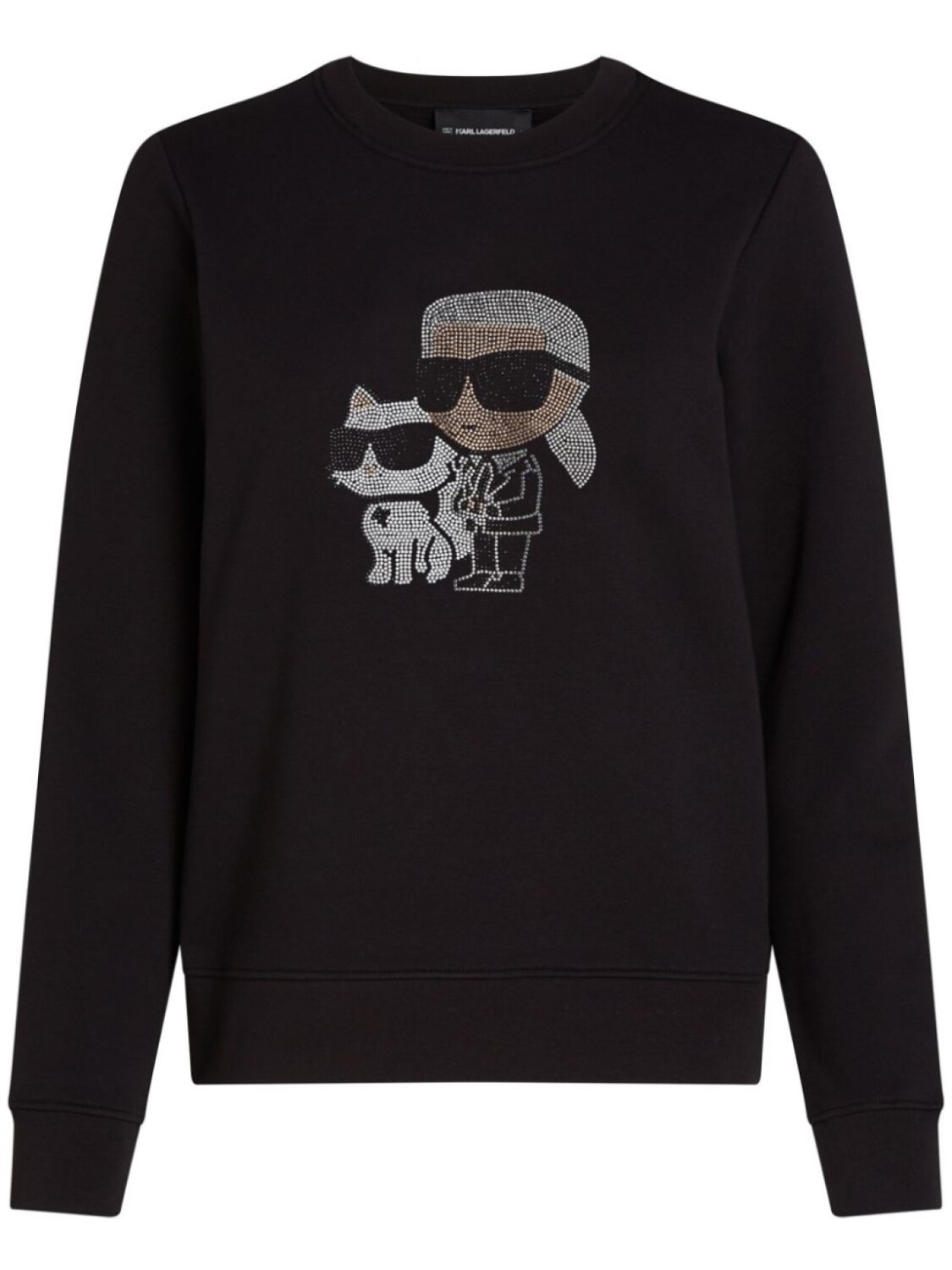 

Толстовка Ikon Choupette со стразами Karl Lagerfeld, черный