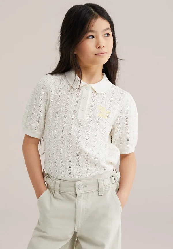 Рубашка поло цвета слоновой кости We Fashion, Off-White — фото 2