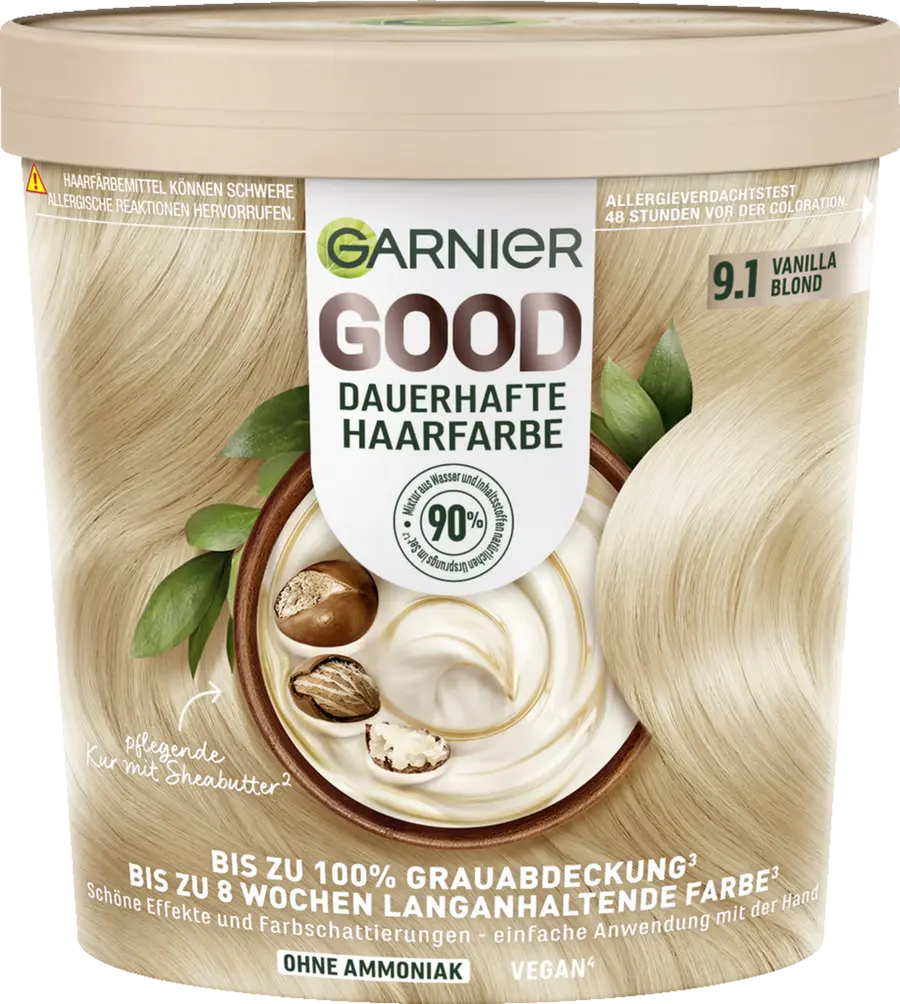 

Краска для волос Garnier GOOD dauerhafte Haarfarbe 9.1 Vanilla Blond