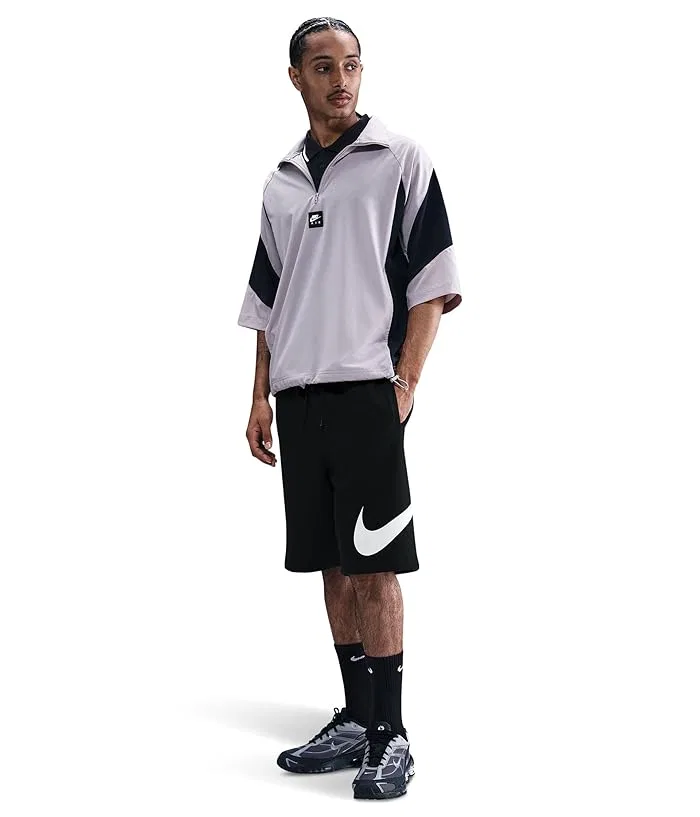 Шорты Nike Club Fleece, Black/Black/White — фото 2