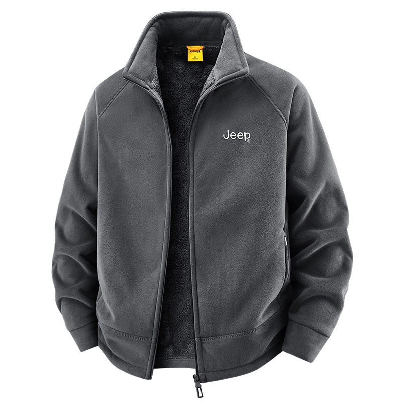 

Куртка Unisex Stand Collar Fleece lined Others Jeep, темно-серый