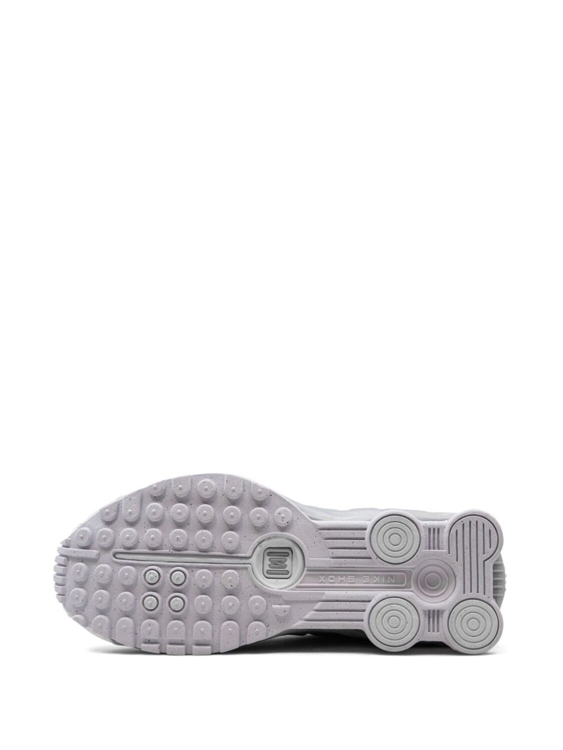 Nike кроссовки Shox R4 White/Metallic Platinum, белый — фото 4