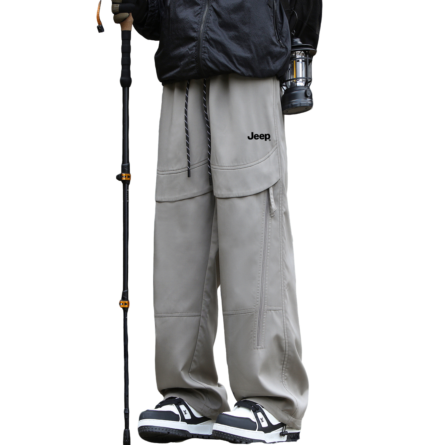 

Повседневные брюки унисекс Jeep, темно-серый (классический крой)