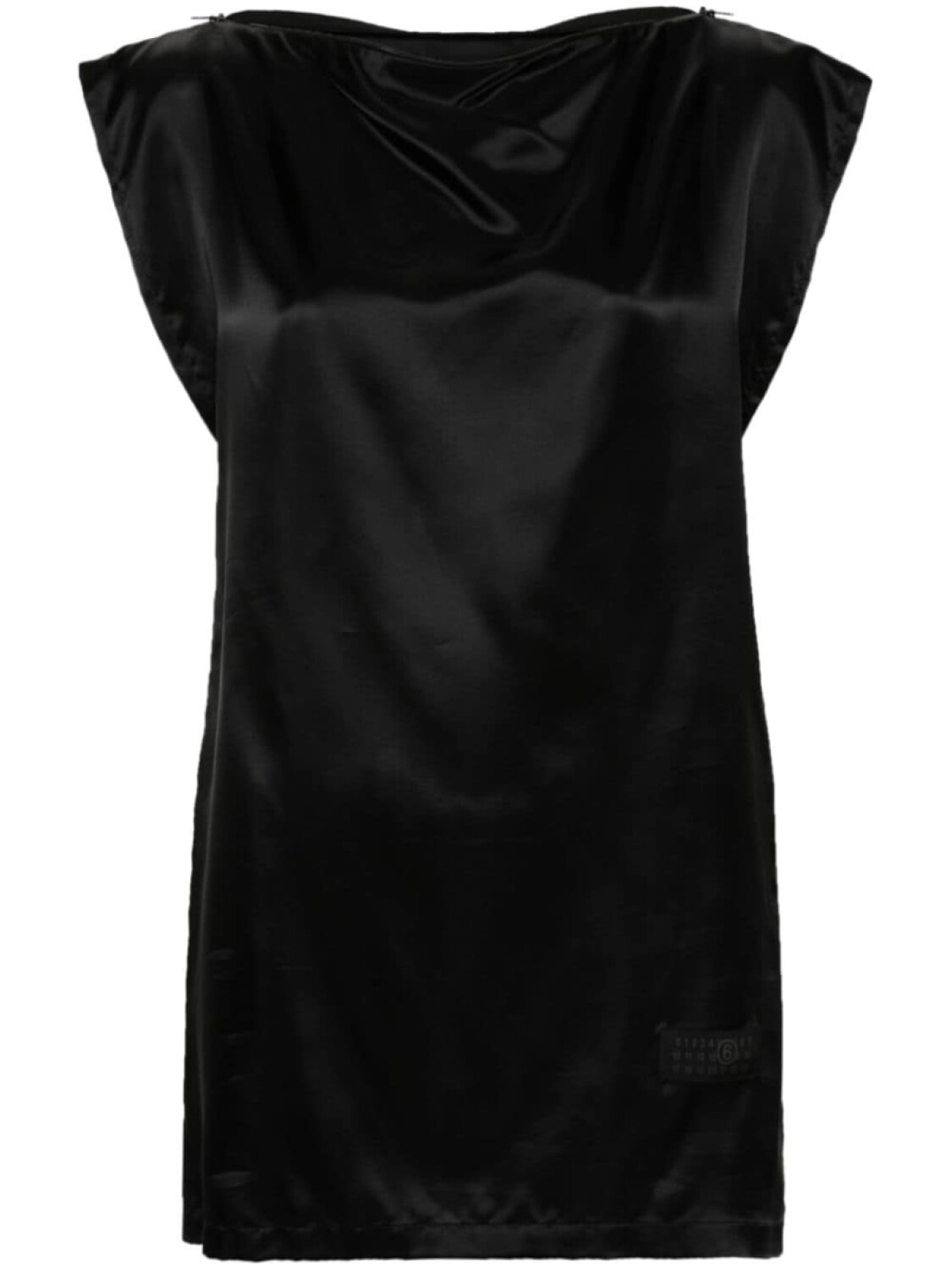 

MM6 Maison Margiela топ с нашивкой-логотипом, черный