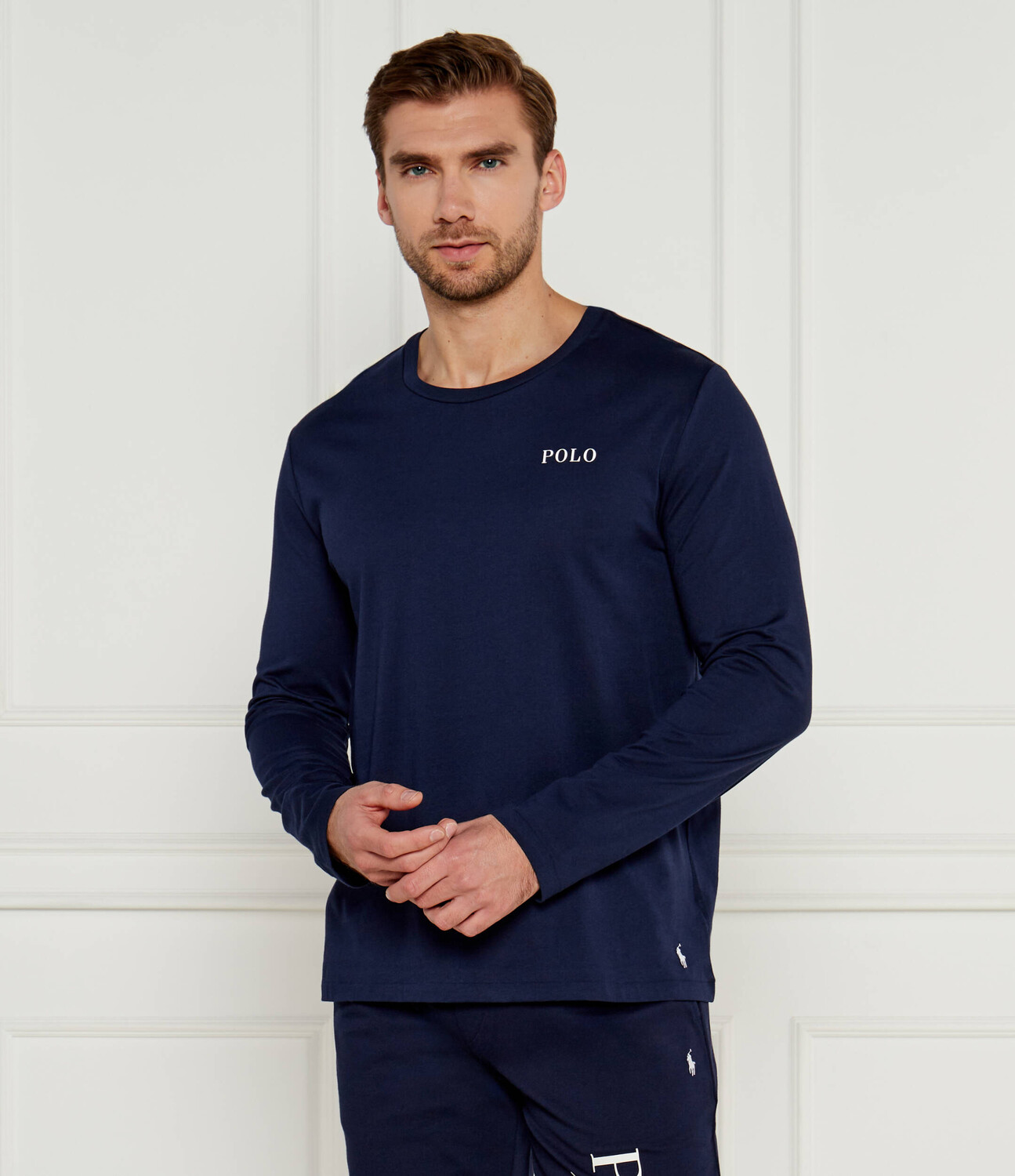 

Лонгслив POLO RALPH LAUREN Regular Fit, темно-синий