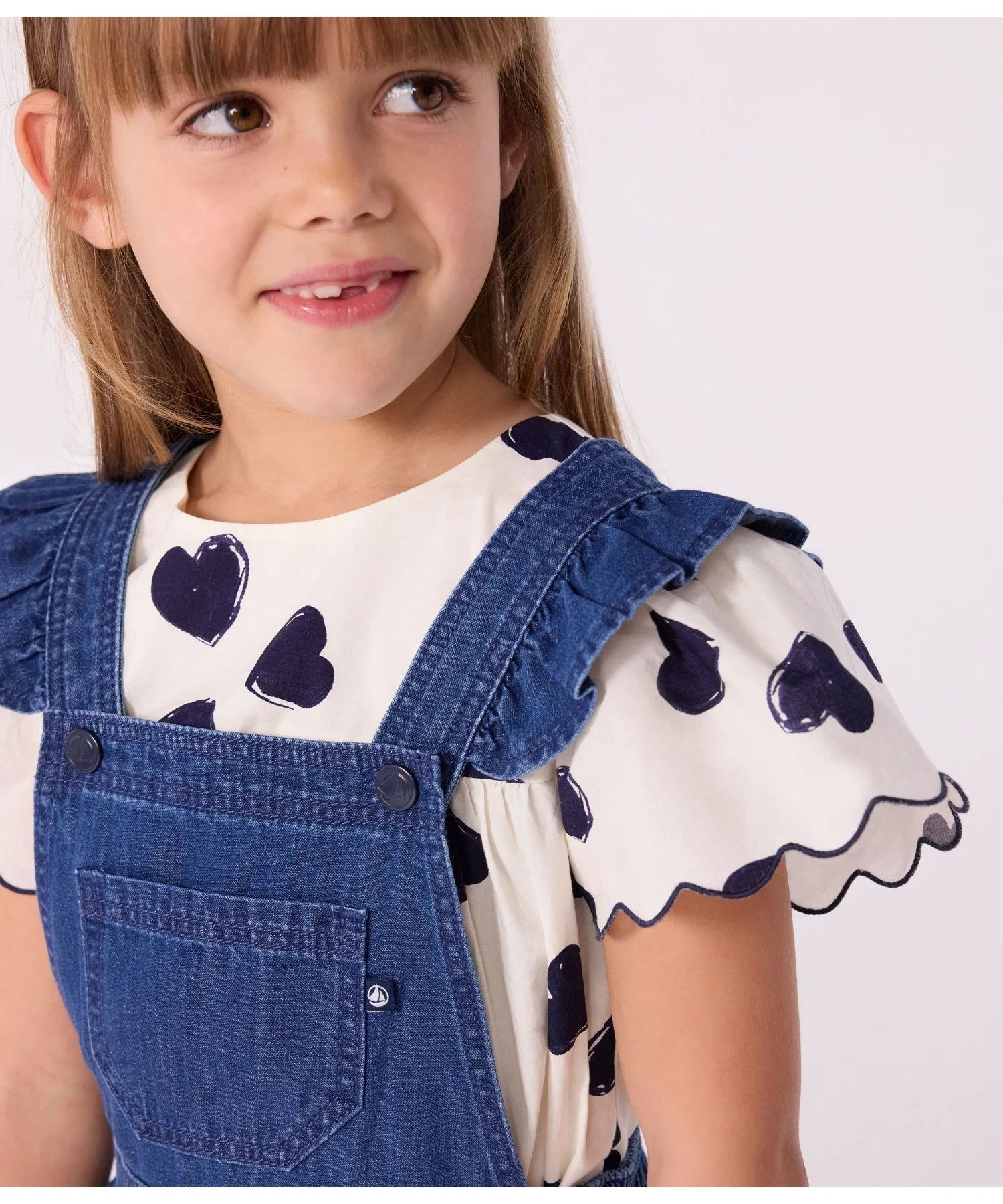 Детский комбинезон PETIT BATEAU из денима — фото 3