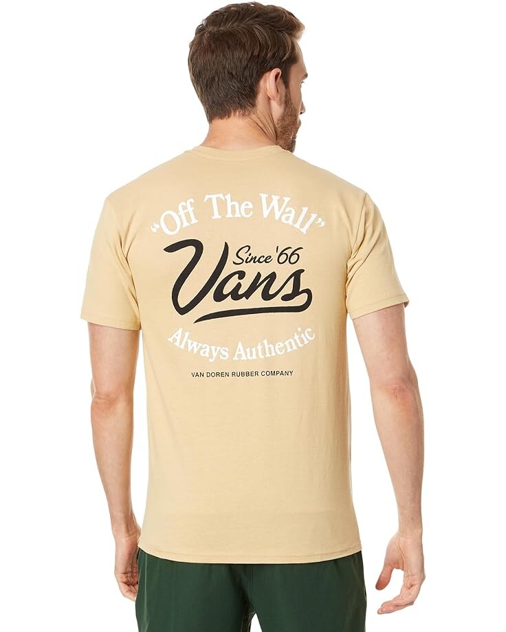 

Футболка Vans Gas Station Logo Short Sleeve Tee, цвет Taos Taupe