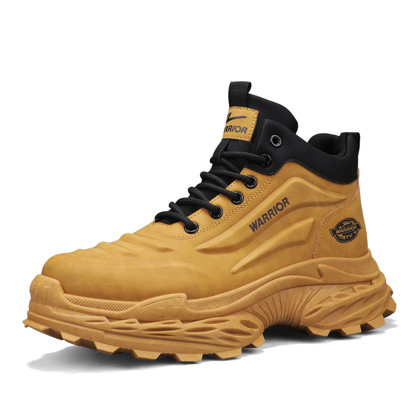 WARRIOR Кроссовки Chunky мужские низкие Earth Yellow/Black, Army Green/Black, Black — фото 4