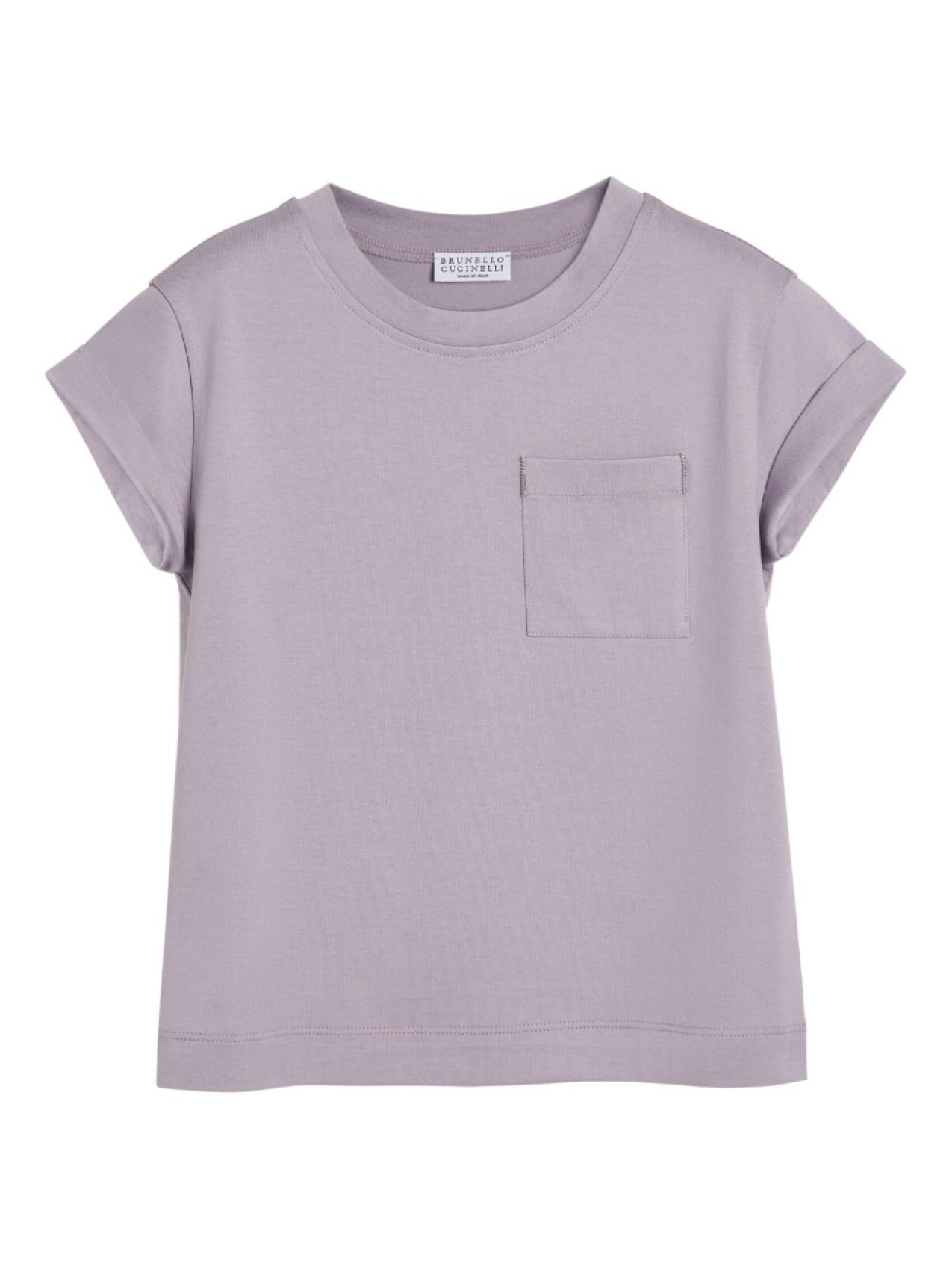 

Brunello Cucinelli Kids базовая футболка, фиолетовый