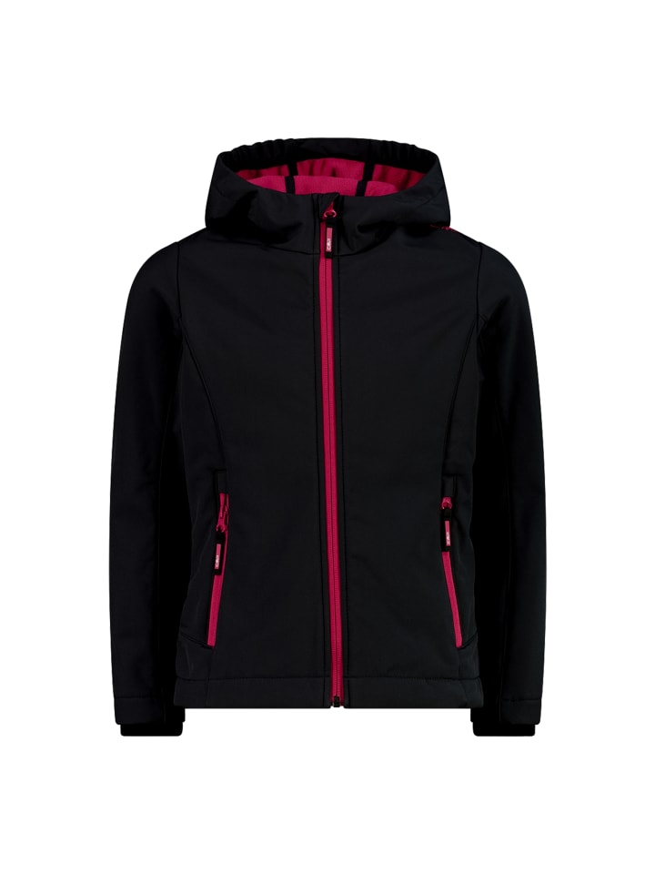 

Cmp Детская куртка-софтшелл с застежкой на капюшон, цвет антрацит