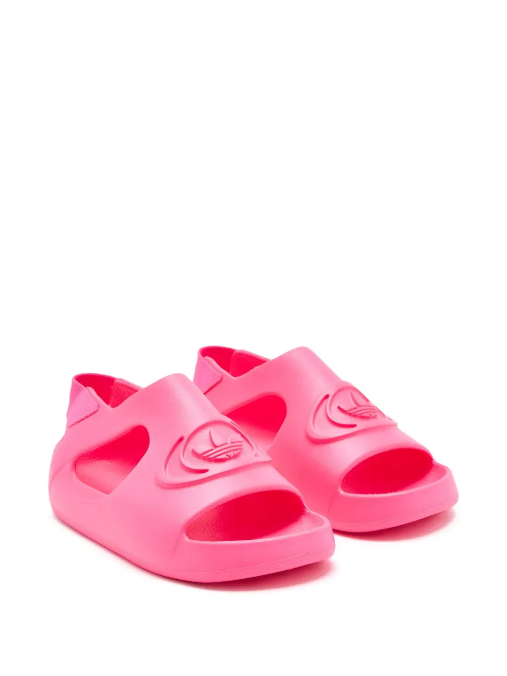 Сандалии с нашивкой с логотипом Adidas Kids, розовый