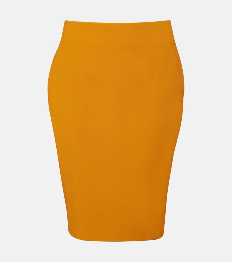 

Высокая юбка-карандаш Saint Laurent, Ocre