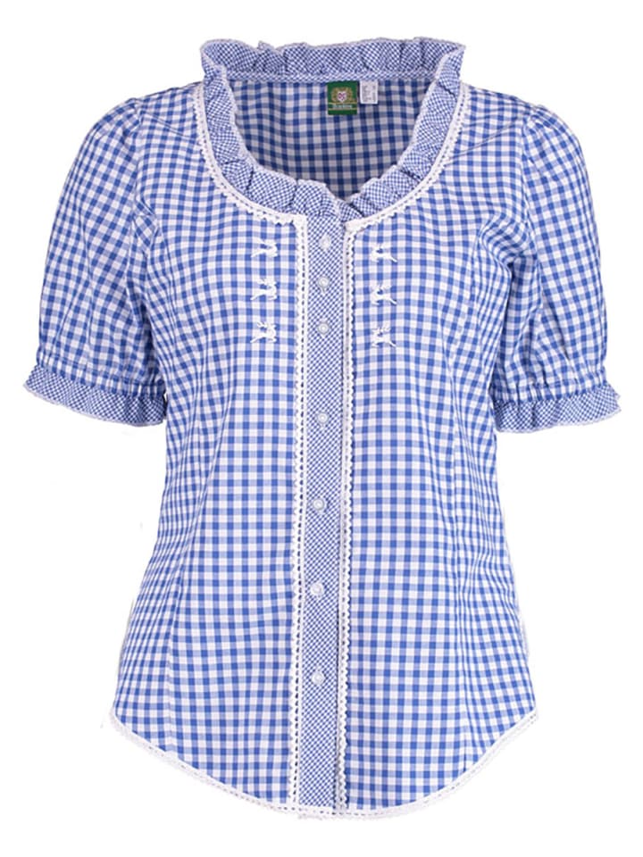 

Традиционная блузка Poor средне-синего цвета OS-Trachten