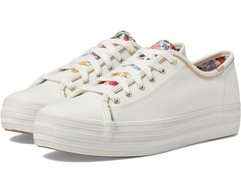 

Кроссовки Keds Keds X Rifle Paper Triple Kick Blossom, цвет White/Multi