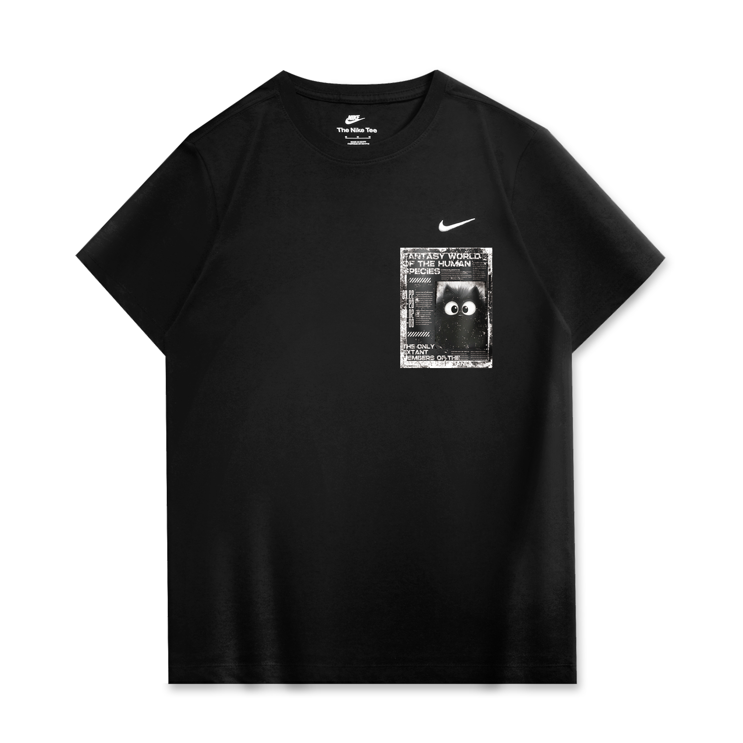 

Nike Спортивная футболка унисекс черная, Черный, Nike Спортивная футболка унисекс черная