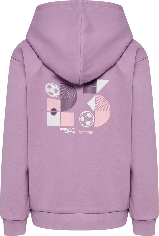Свитшот детский графический Hummel, лиловый — фото 2