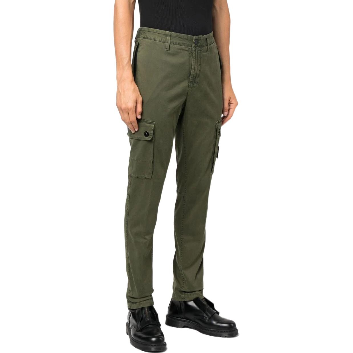 STONE ISLAND Мужские повседневные брюки, цвет Army Green — фото 4