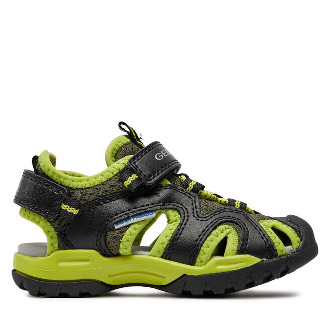 

Сандалии Geox J Borealis Boy J450RC 014BU C0802 M Black/Lime, черный