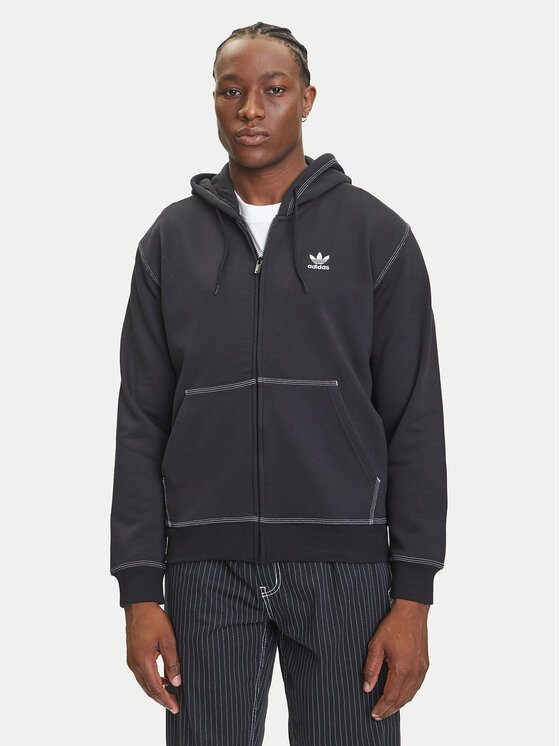 

Свитшот regular fit Essentials Trefoil JW0969 Adidas, чёрный