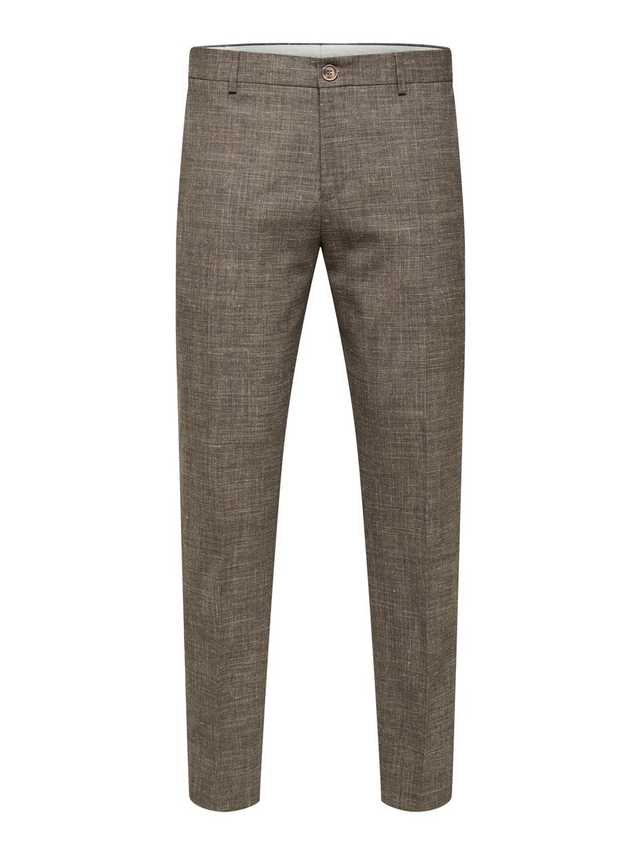 

Облегающие брюки в складку спереди SELECTED HOMME Oasis, цвет Muddy colored
