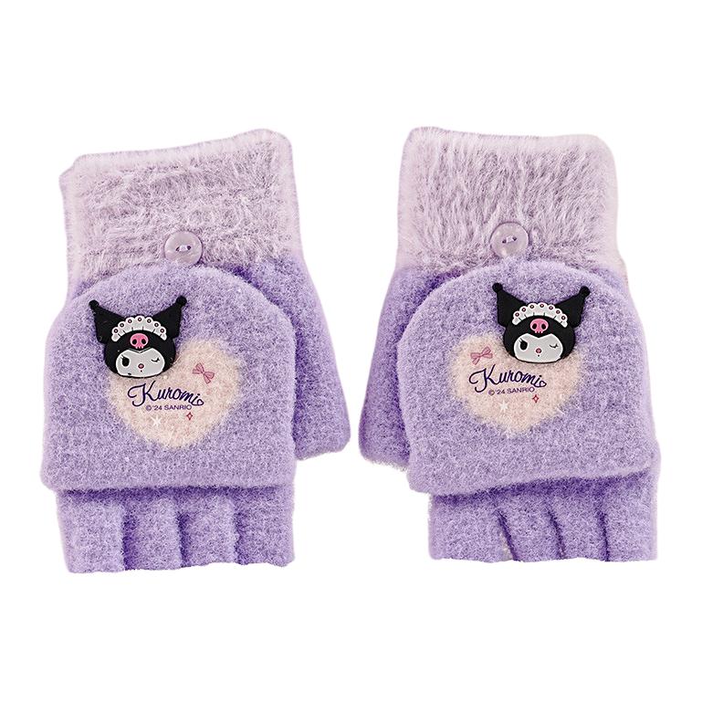 

Sanrio Детские трикотажные перчатки из полиамида и эластана, Kuromi