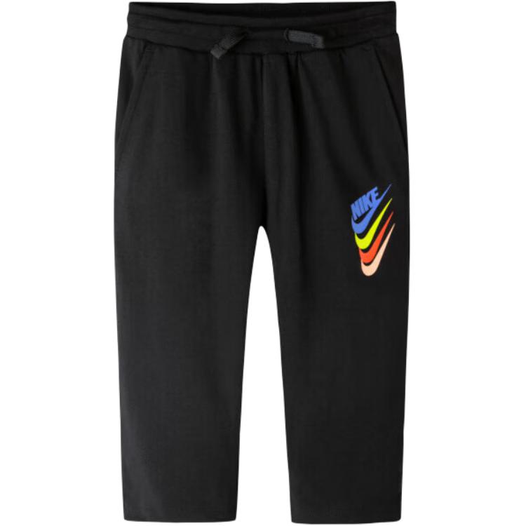 

Nike Детские трикотажные спортивные штаны цвета «угольно-черный»