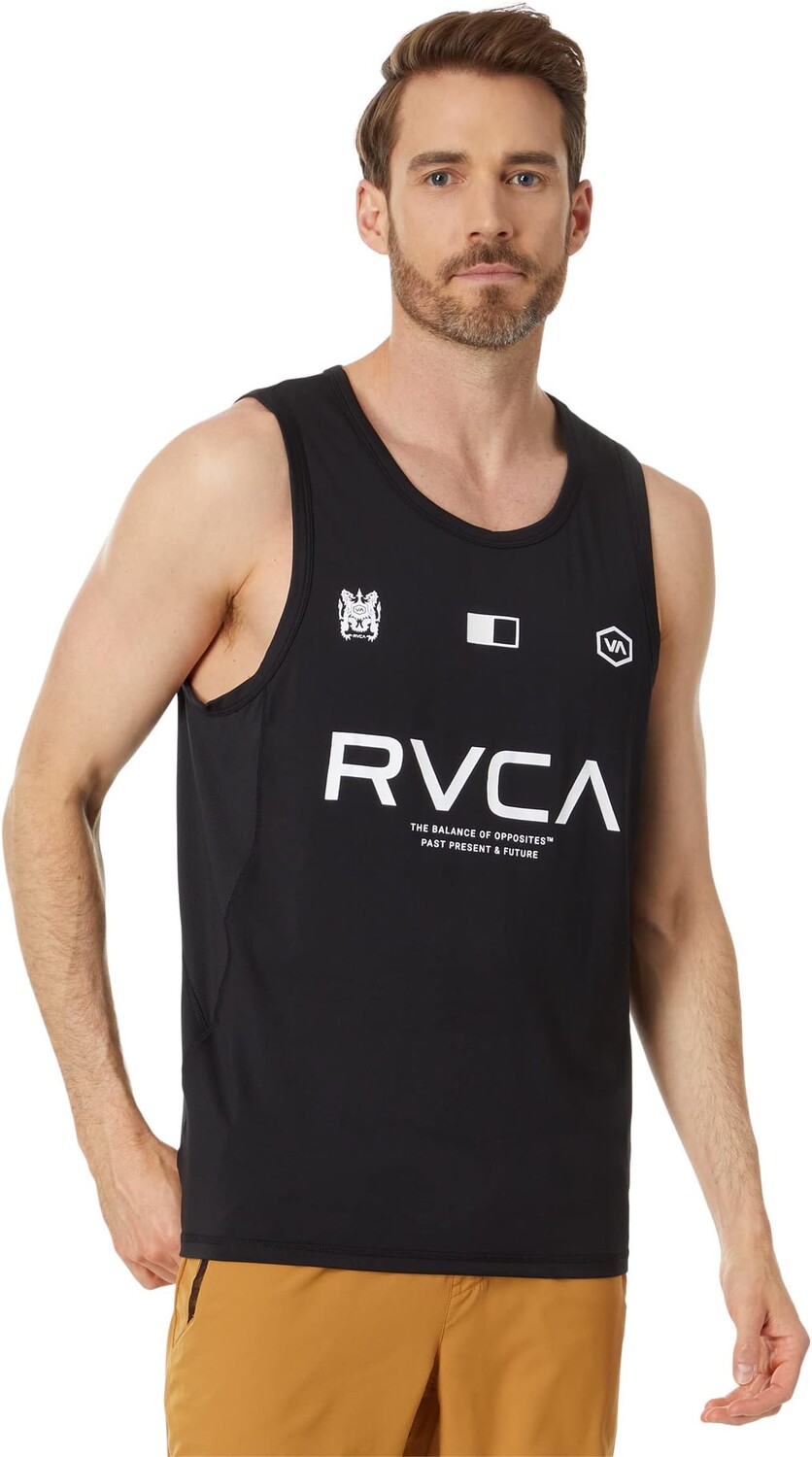 

Топ RVCA Vent RVCA Badge Tank, черный