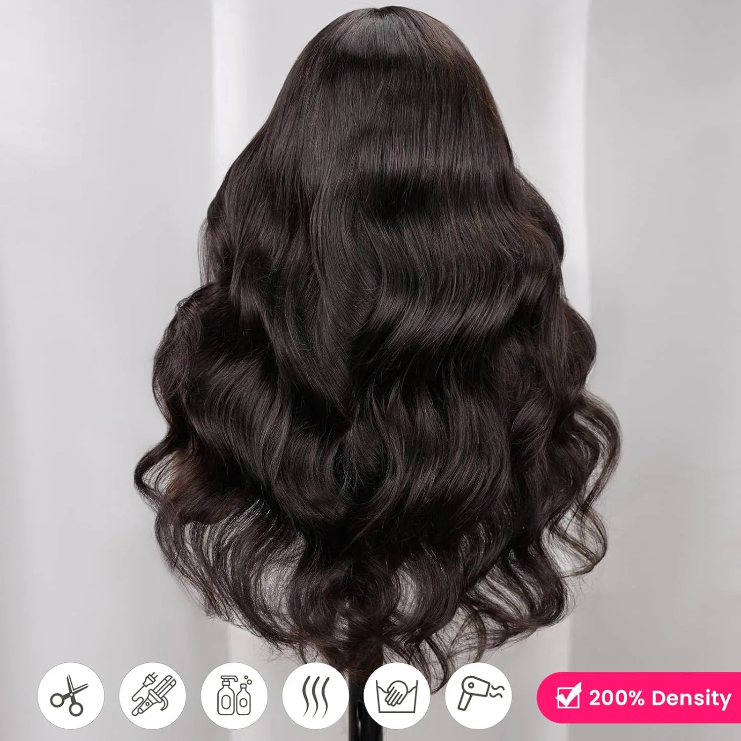 Парик из натуральных волос «Body Wave Lace Front» 28 дюймов от MEGALOOK Megalook, 13X4 Body Wave Wig — фото 3