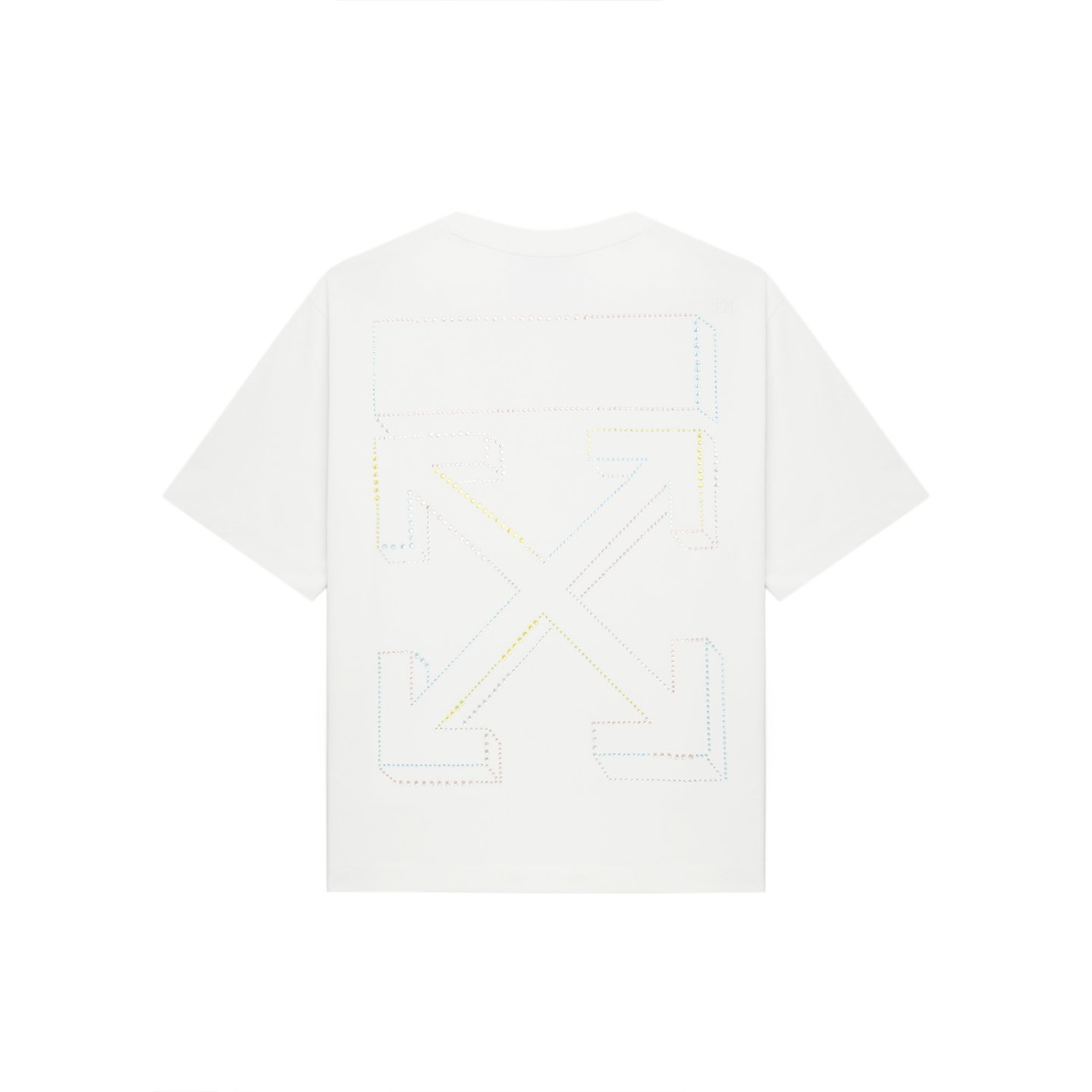 

OFF-WHITE Футболка OFF WHITE Unisex белая с круглым вырезом, средней плотности