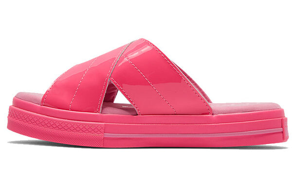 Тапочки opi one star slide retro pink slippers Converse, розовый — фото 2