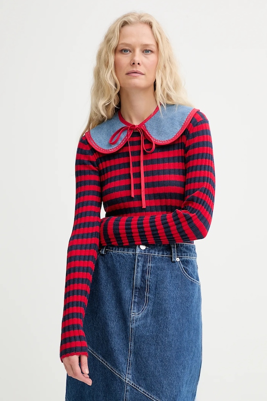 

Декоративный воротник из денима creative upcycling Renewed, синий