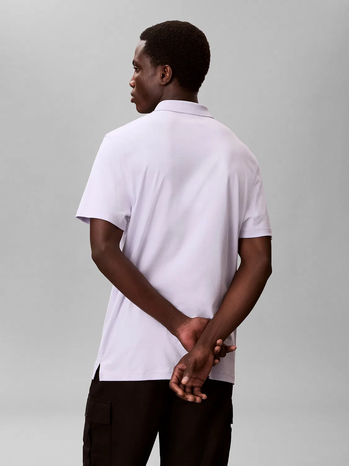 Рубашка Calvin Klein лавандового цвета — фото 4