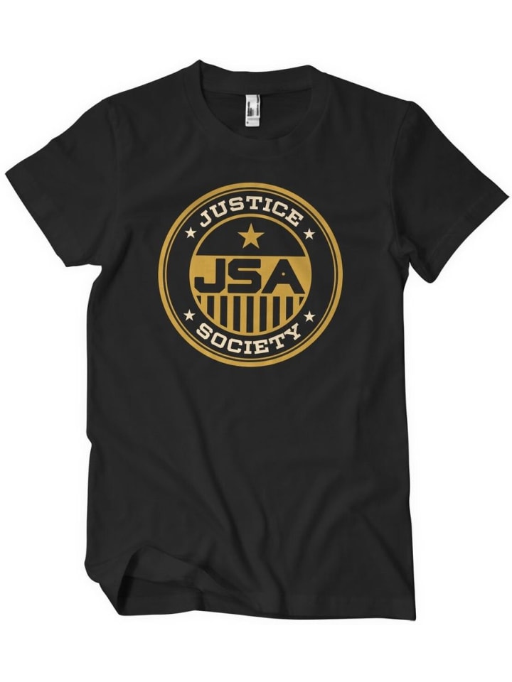 

Футболка Justice Society Big Tall T-Shirt черного цвета Justice League, Черный, Футболка Justice Society Big Tall T-Shirt черного цвета Justice League