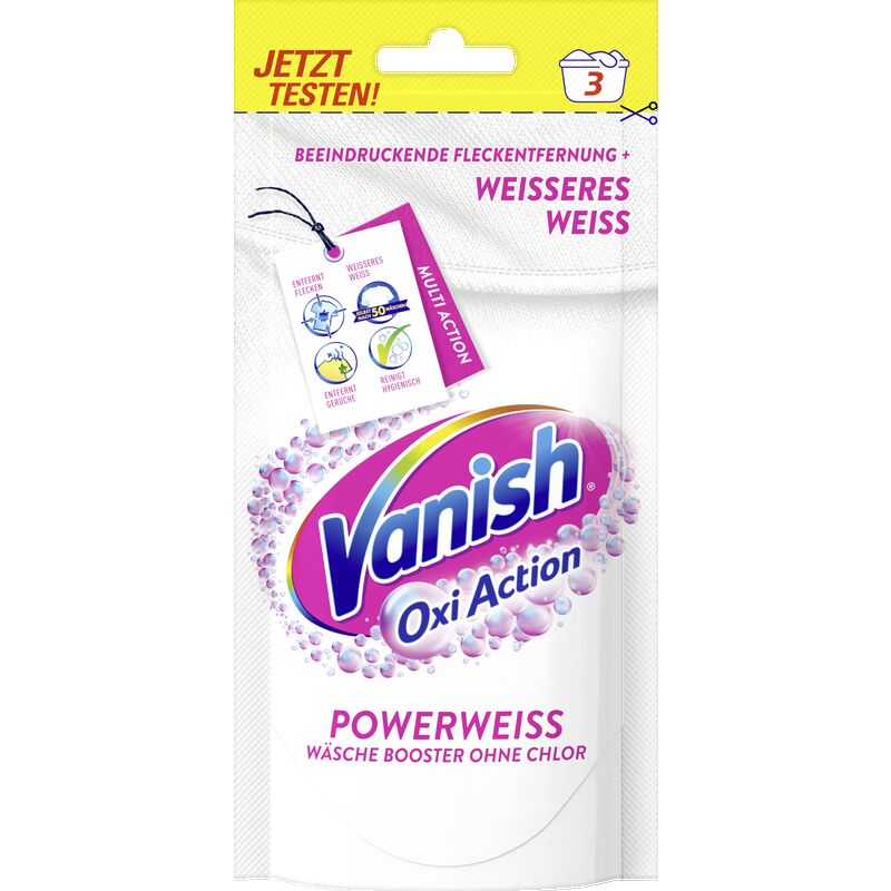 

Порошок для выведения пятен OxiAction Powerweiss Vanish, 90 g