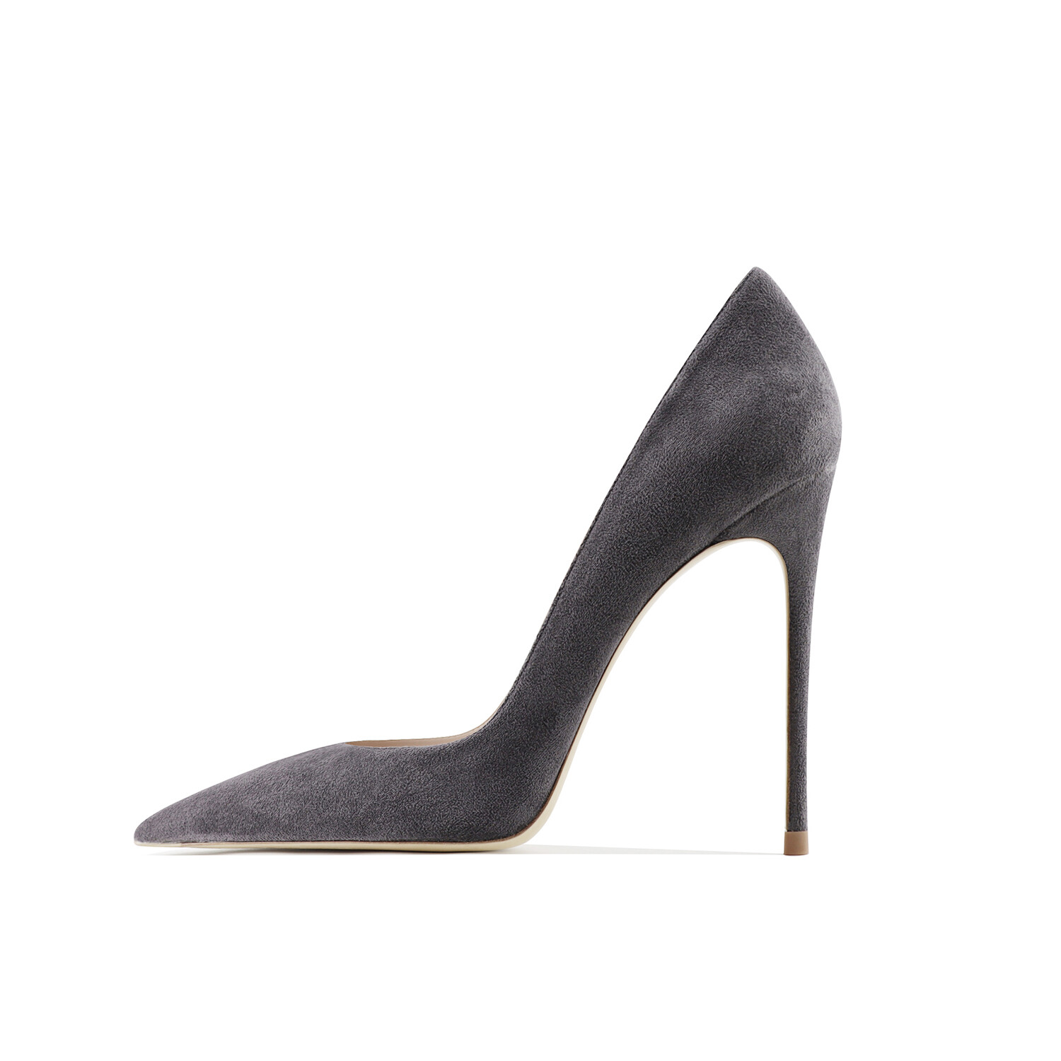

Туфли женские на высоком каблуке Ganxiaojie, цвет Dark gray 9cm