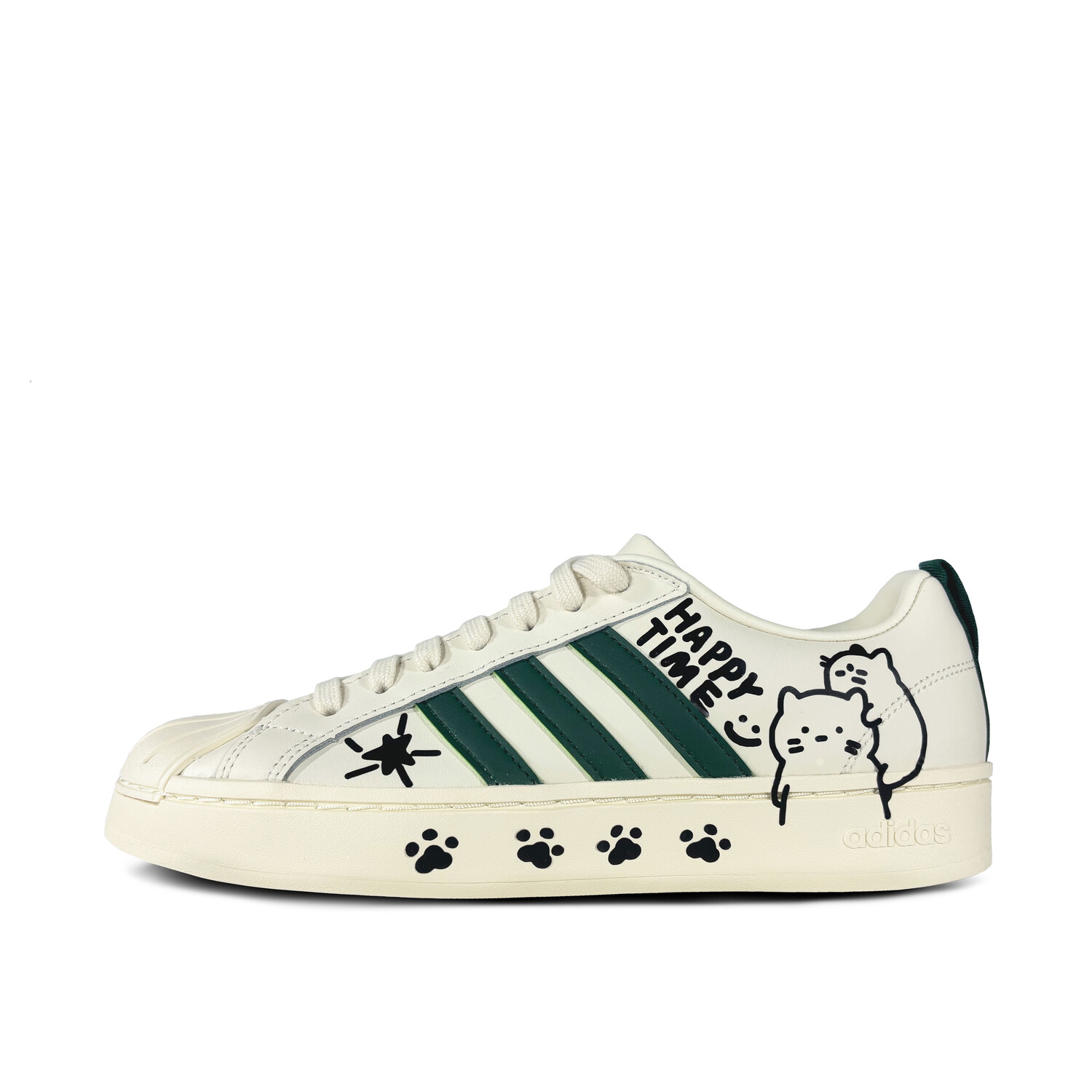 

Кроссовки adidas neo Streetcheck Skateboarding Shoes Unisex Low-top Green, цвет Playful cat claws