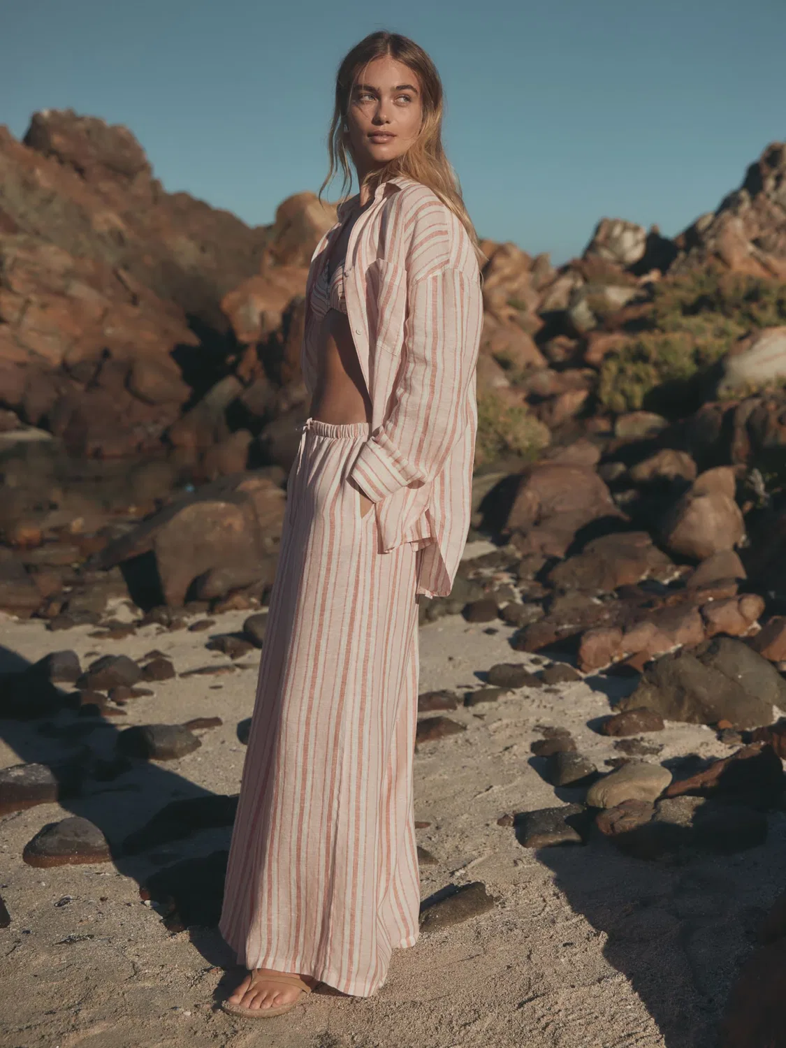 Блузка Next, Rose/Pastel Pink/Melon — фото 3