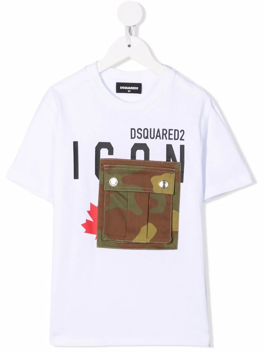 

Футболка с принтом Icon DSQUARED2 KIDS, белый