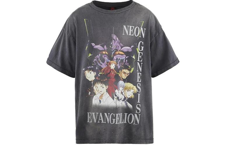 

Футболка Evangelion Co-branded Model унисекс, черная Saint Mxxxxxx, черный