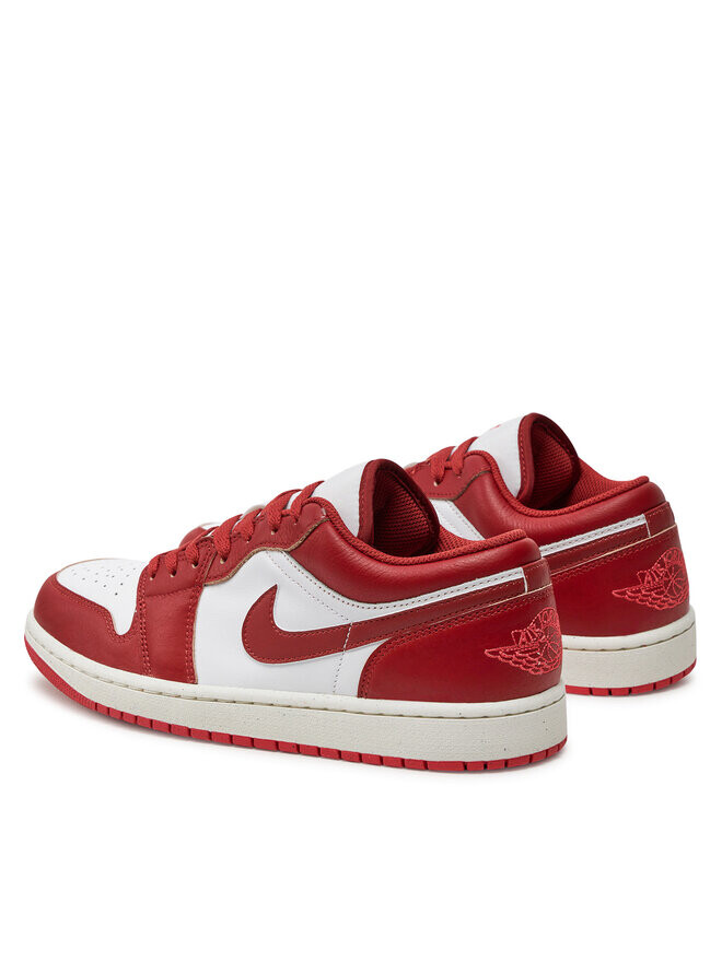 Кроссовки Air Jordan 1 Low Se FJ3459 160 Nike, красный/белый — фото 3