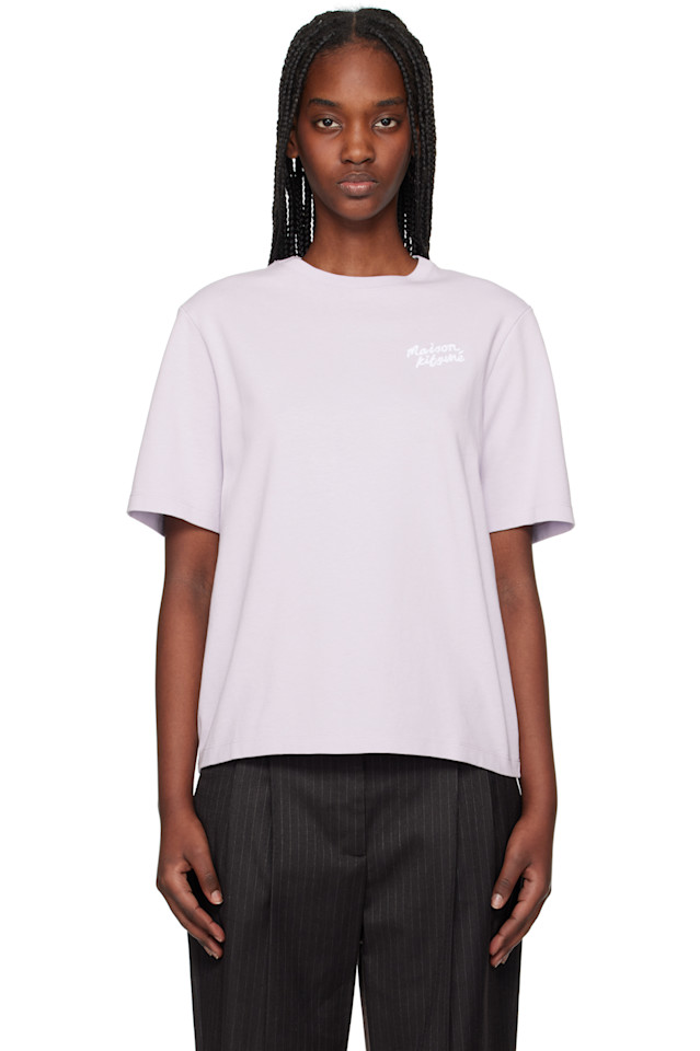 

Футболка Comfort с надписью от руки Maison Kitsuné Maison Kitsuné, цвет soft mauve