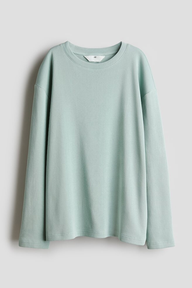 

Рубашка с длинным рукавом H&M, бирюзовые