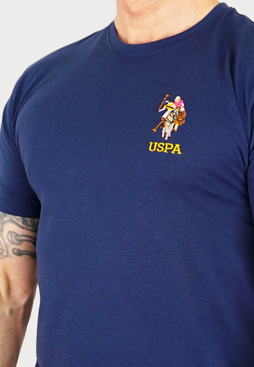 Футболка с принтом KURZARM REITER U.S. Polo Assn., темно-синий — фото 4