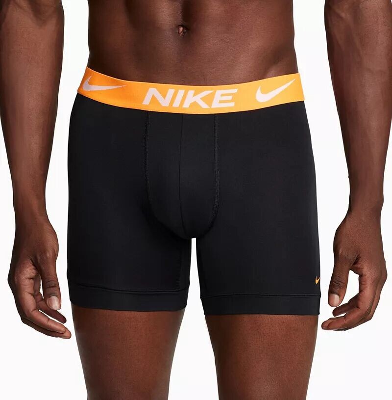 

Мужские трусы-боксеры Nike Dri-FIT Essential Micro — набор из 3 штук, черный